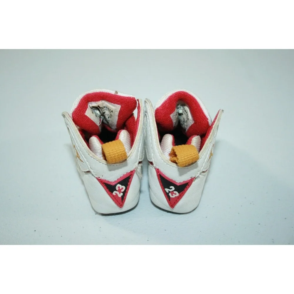 RARE Nike Air Jordan 7 Retro Baby/Infant Soft Bottom Crib Shoes Sz 2C 305076-101